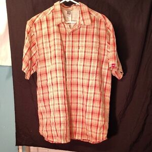 The North Face Red Casual Short Sleeve Shirt